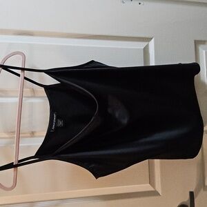 Ashley Stewart Black Draped Camisole Top (NWOT)